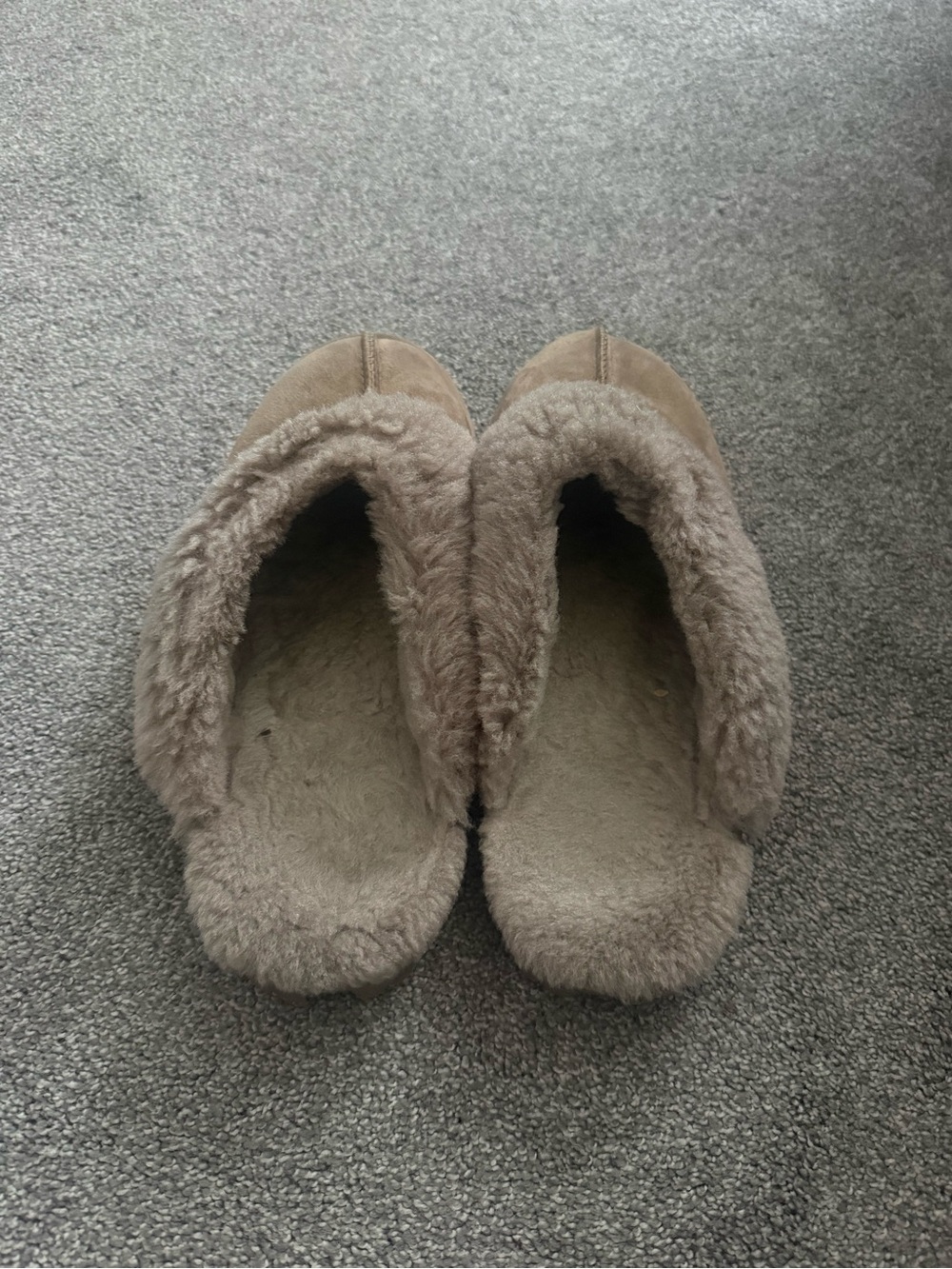 Kirkland Cozy Women's Fur-Trim Slippers in Brown Sz 9-10 - Picture 3 of 4